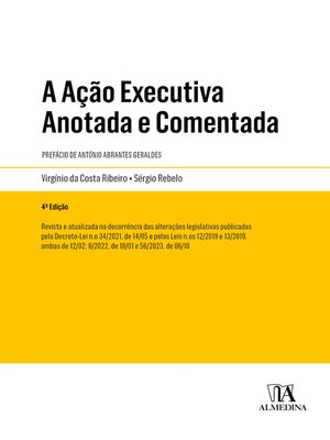 cover image of A Ação Executiva Anotada e Comentada--4ª Edição